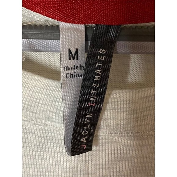 Jaclyn Intimates‎ Christmas Naughty but Nice soft leisure shirt grey pj top Sz M - Picture 6 of 9